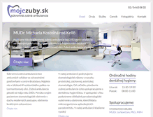 Tablet Screenshot of mojezuby.sk